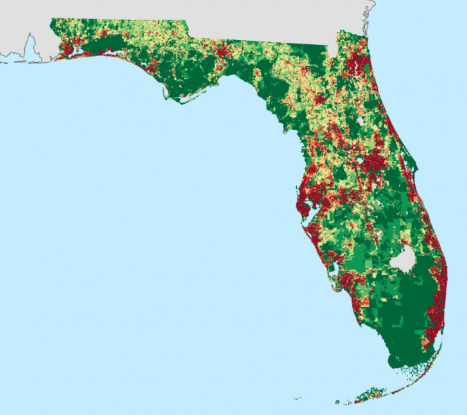 Florida Population Density from 2010 Census.PNG